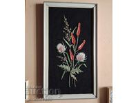 Beautiful embroidered tapestry 23/40cm