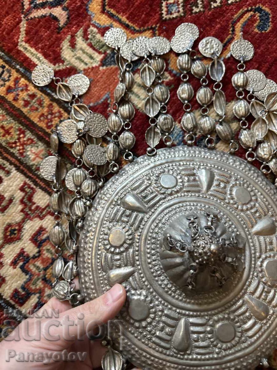 OLD JEWELRY FOR NATIONAL COSTUME Pendants Ornaments Coins Silver - 7