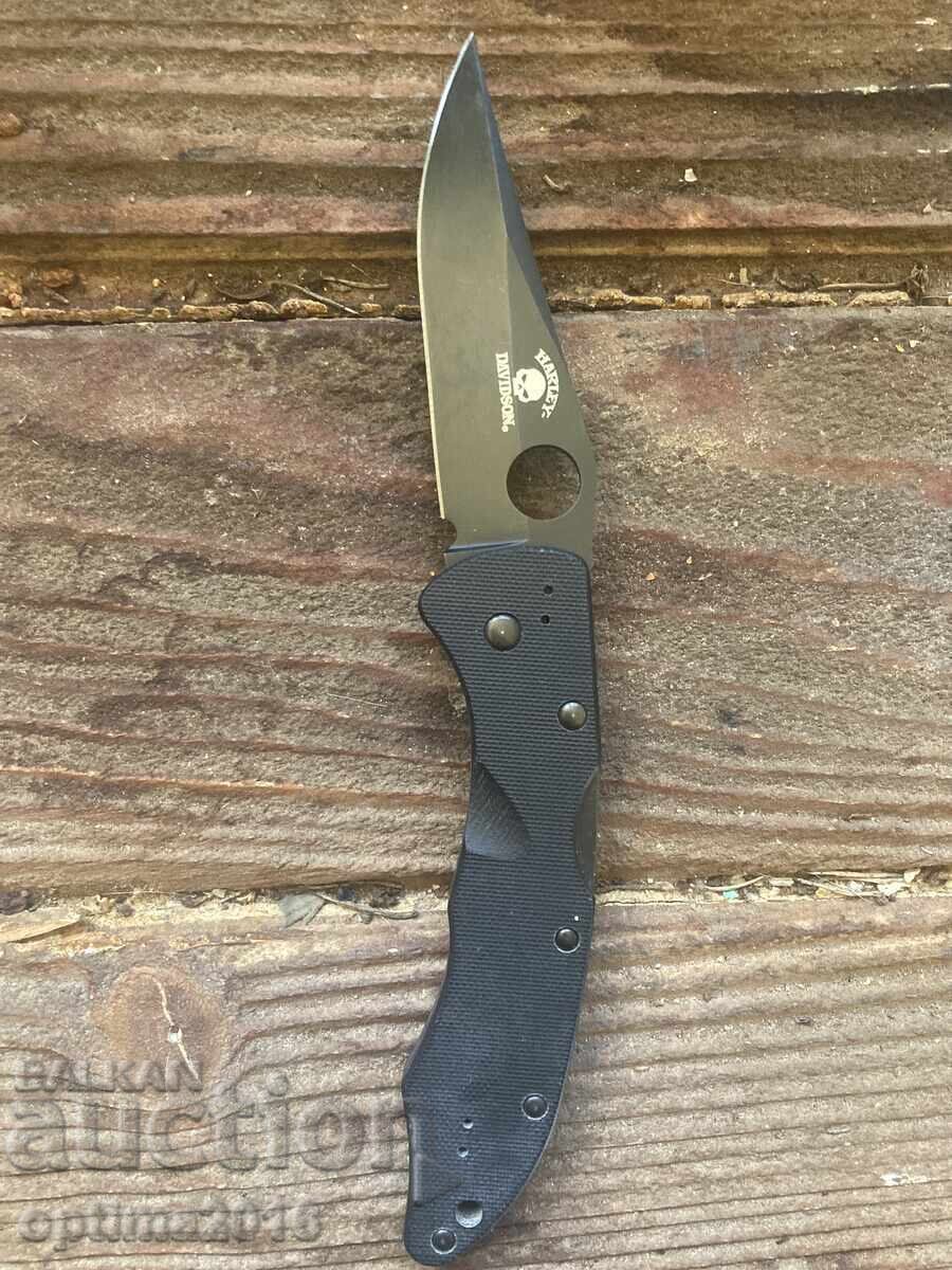 Auction Harley Davidson Knife - Bench Made Auction Harley Davidson Knife - Bench Made