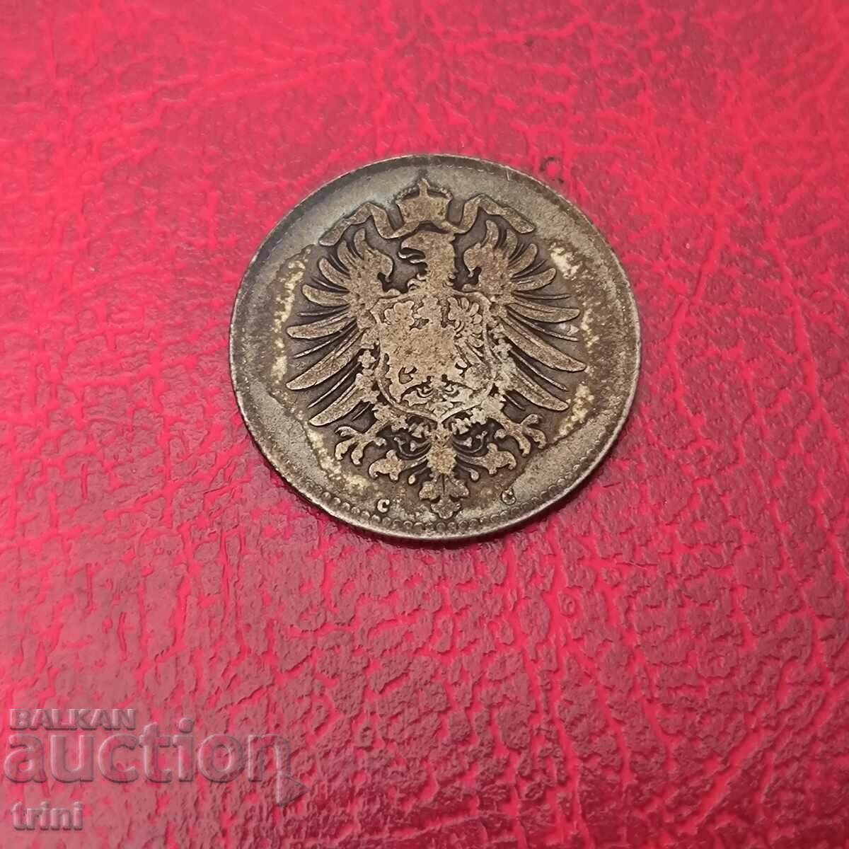 Germany 1 mark 1874 "C" - Frankfurt with price 20.00 BGN | € 10.23 Germany 1 mark 1874 "C" - Frankfurt with price 20.00 BGN | € 10.23