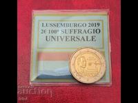 Luxemburg 2 euro 2019 100 de ani Sufragiu universal