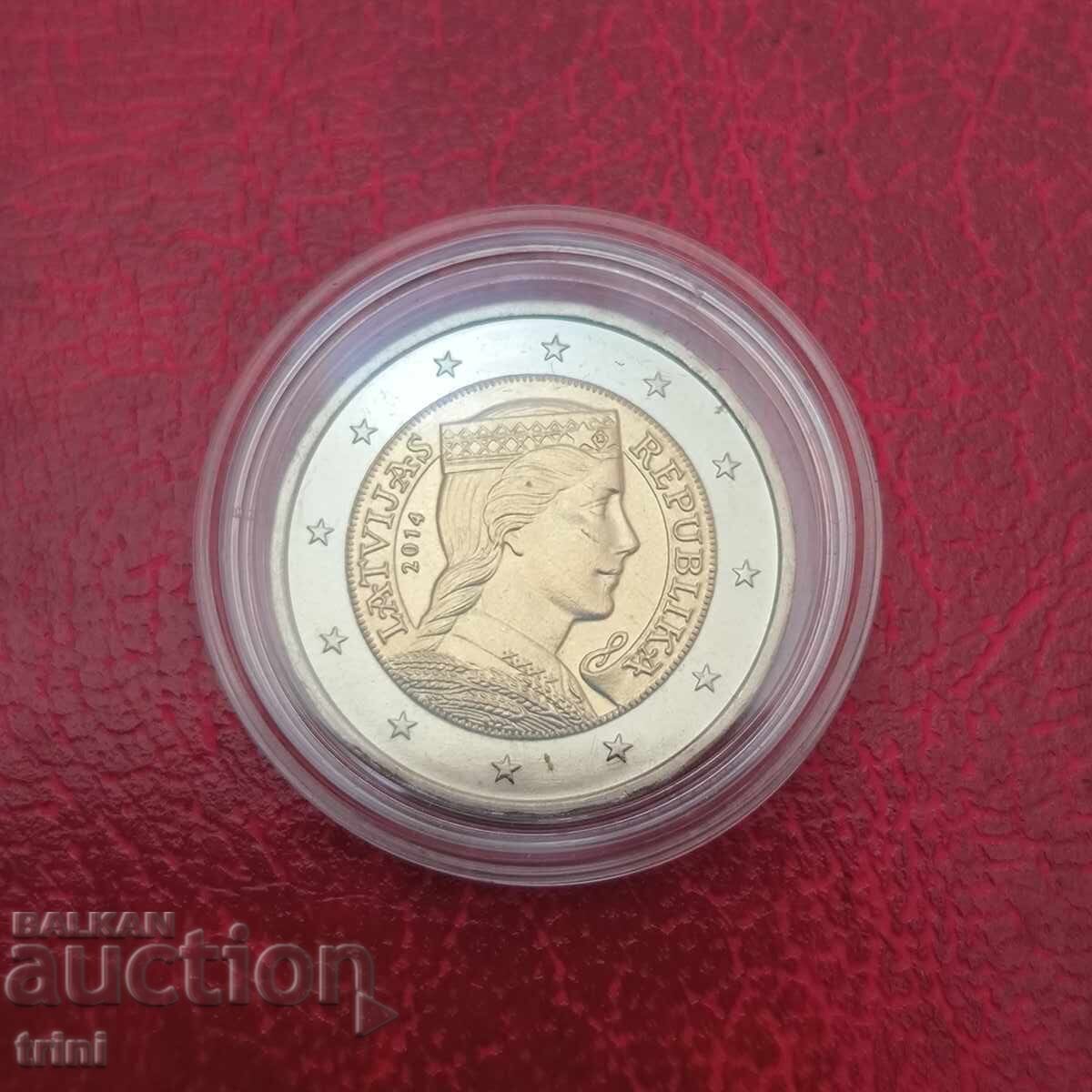 Letonia 2 euro 2014 Letonia 2 euro 2014