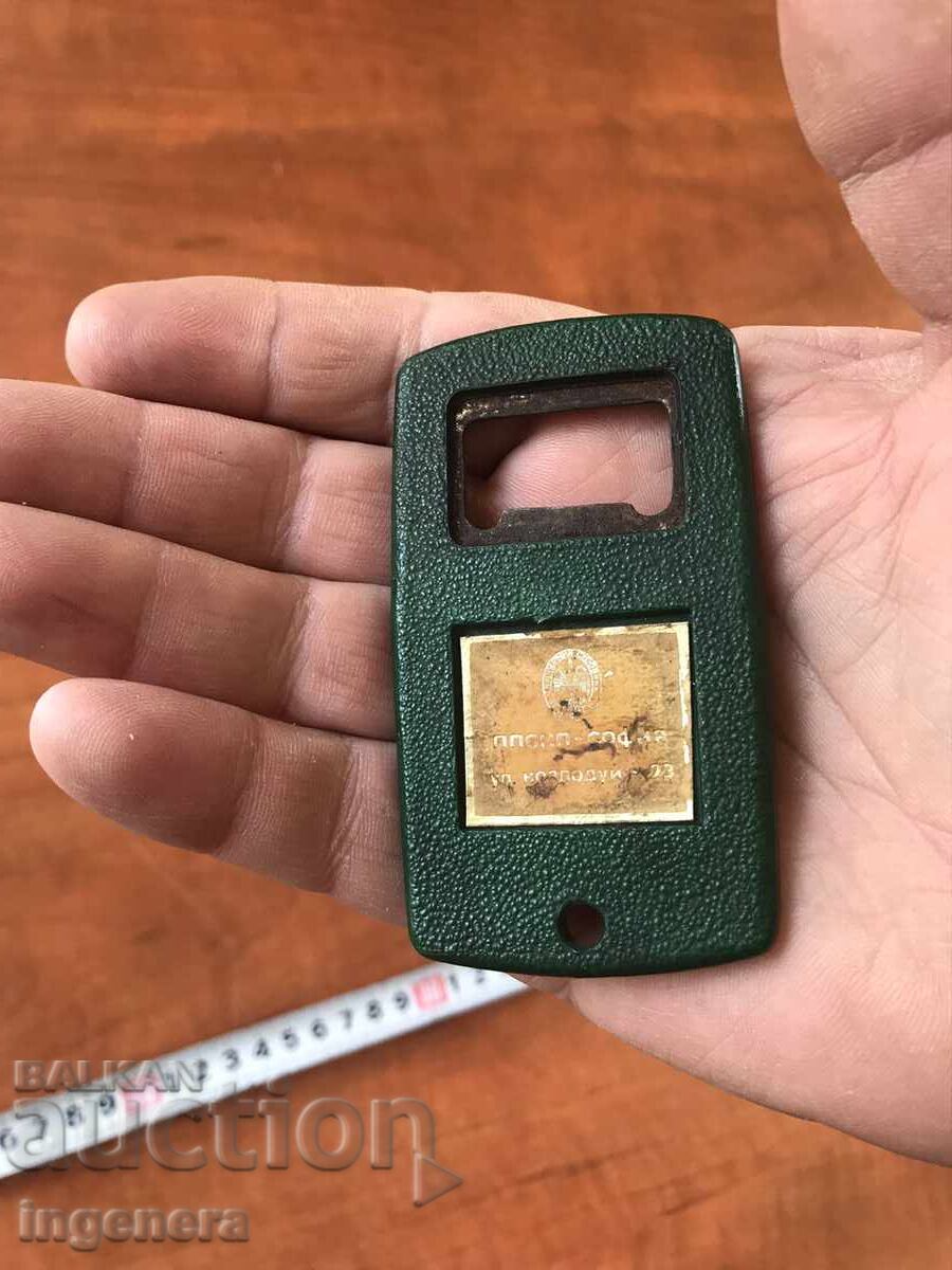 OLD BOTTLE OPENER ADVERTISING FROM SOCA