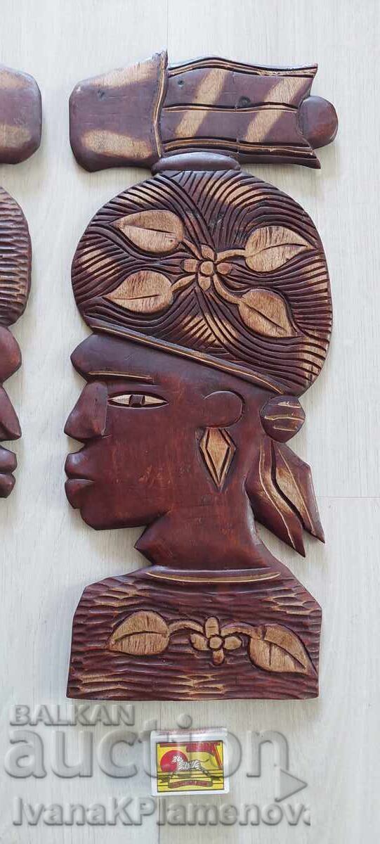 Аукцион Дърворезба пана отлични два броя за ценители