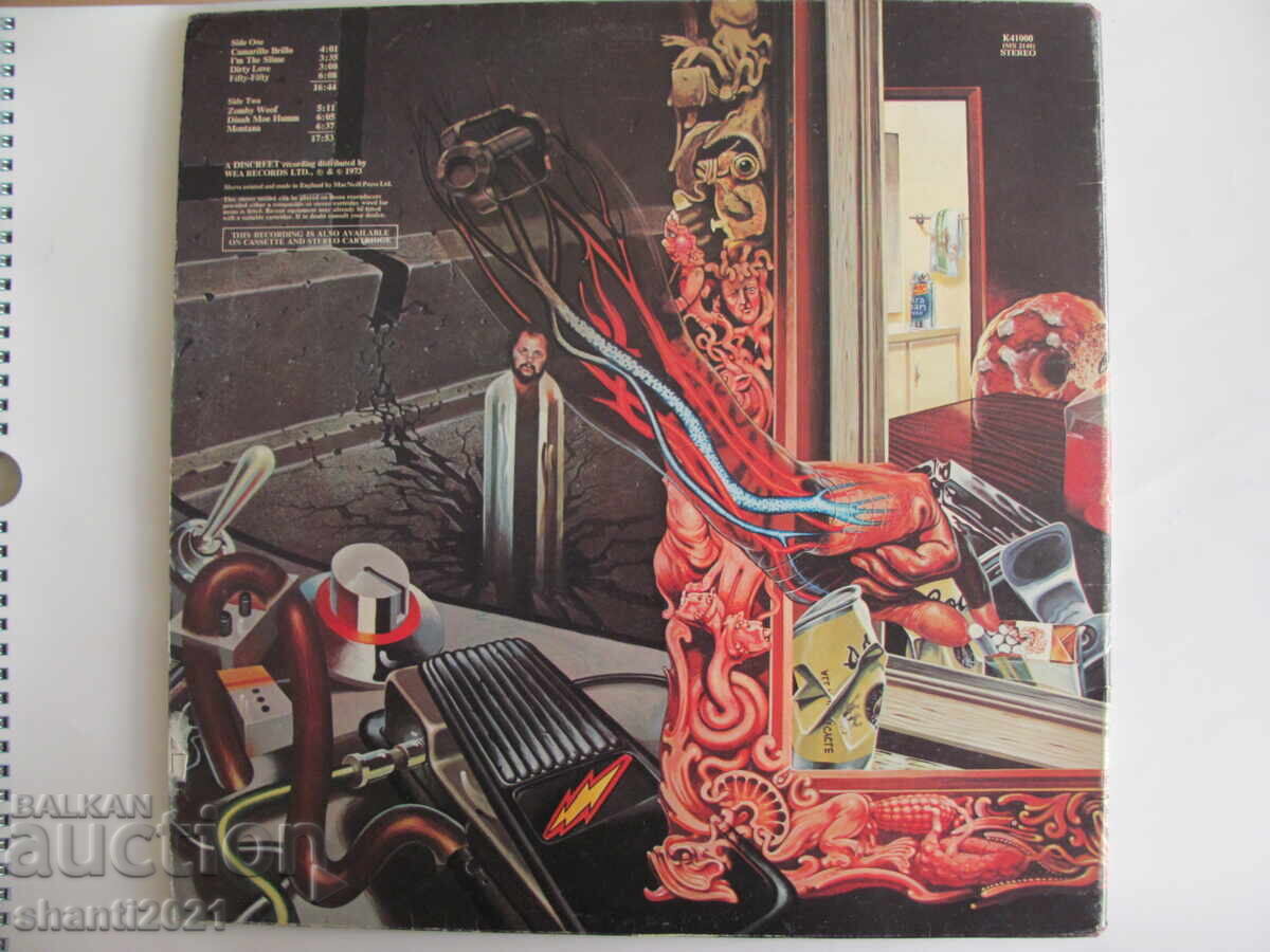 Auction 70s gramophone record FRANK ZAPPA, DISKREET, England Auction 70s gramophone record FRANK ZAPPA, DISKREET, England