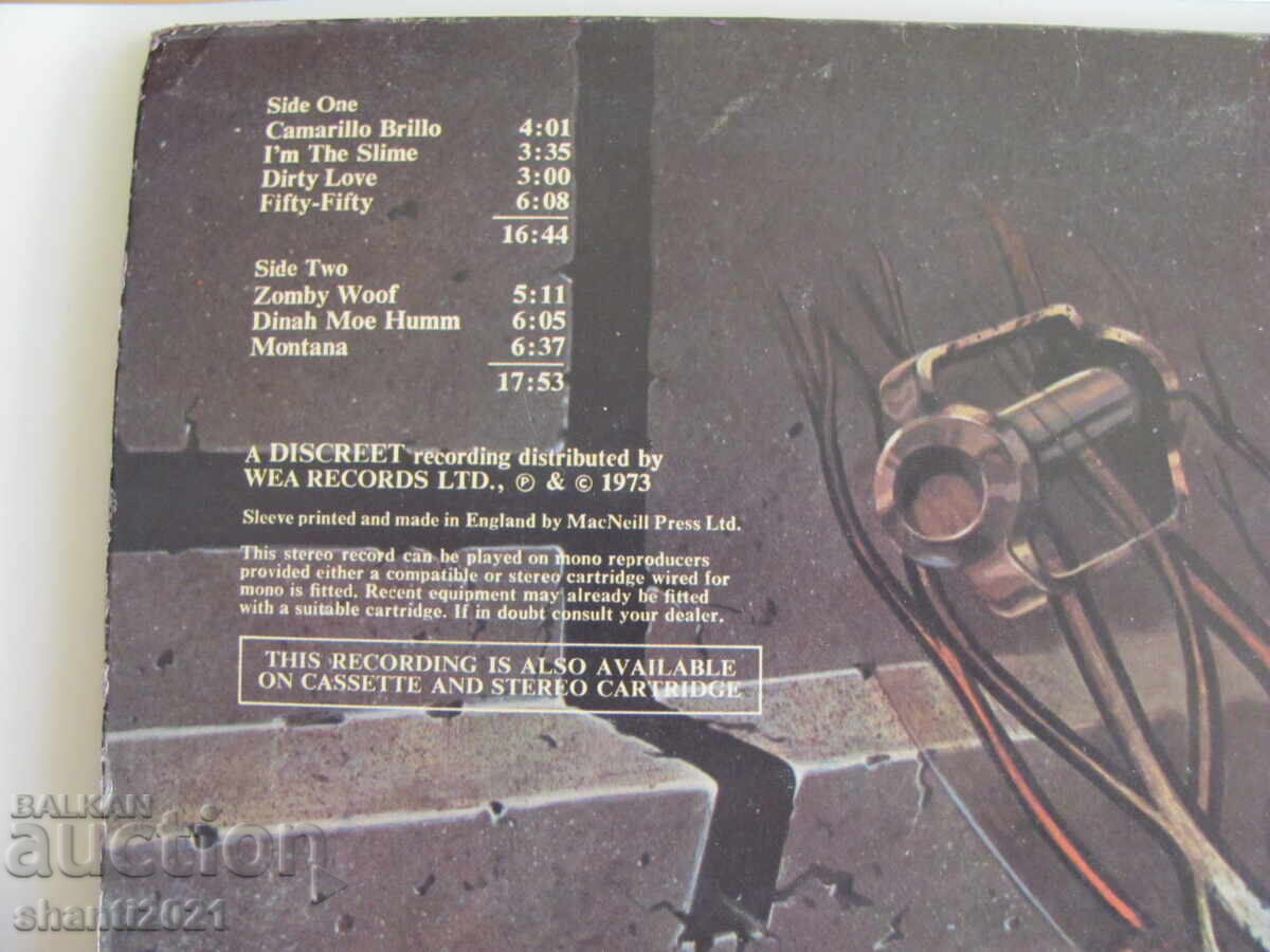 Delivery of 70s gramophone record FRANK ZAPPA, DISKREET, England Delivery of 70s gramophone record FRANK ZAPPA, DISKREET, England