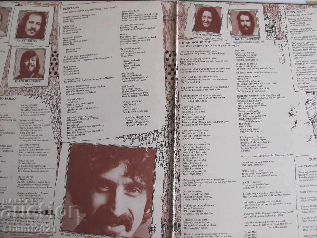 70s gramophone record FRANK ZAPPA, DISKREET, England - 5 70s gramophone record FRANK ZAPPA, DISKREET, England - 5