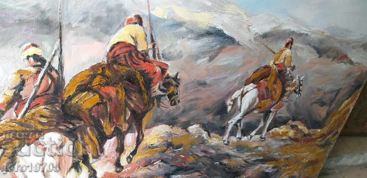 LARGE OIL PAINTING / VENELIN PETROV with price 200.00 BGN | € 102.26 LARGE OIL PAINTING / VENELIN PETROV with price 200.00 BGN | € 102.26