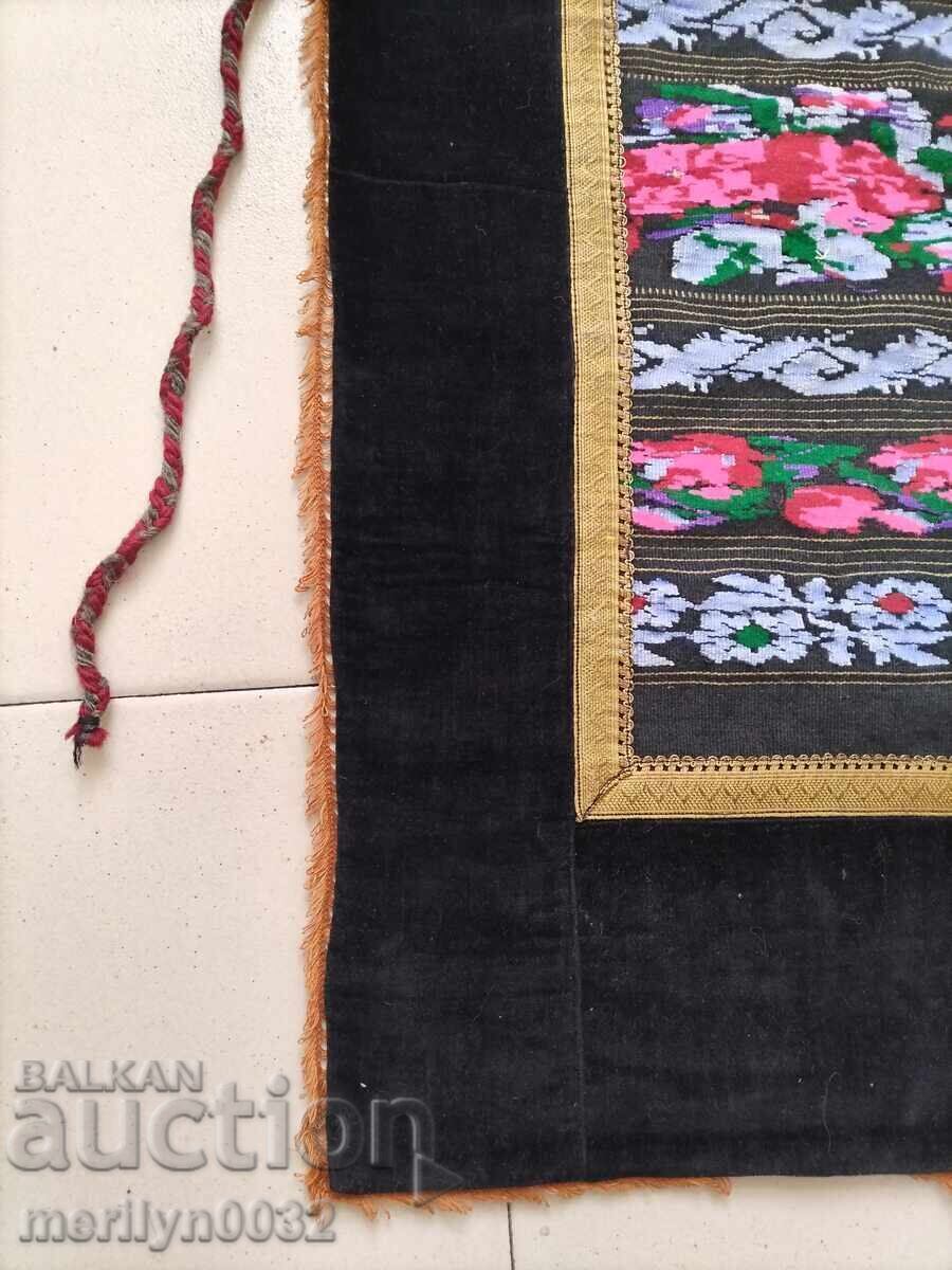 Auction Old apron velvet wire embroidery 75/40 cm, costume sukman Auction Old apron velvet wire embroidery 75/40 cm, costume sukman