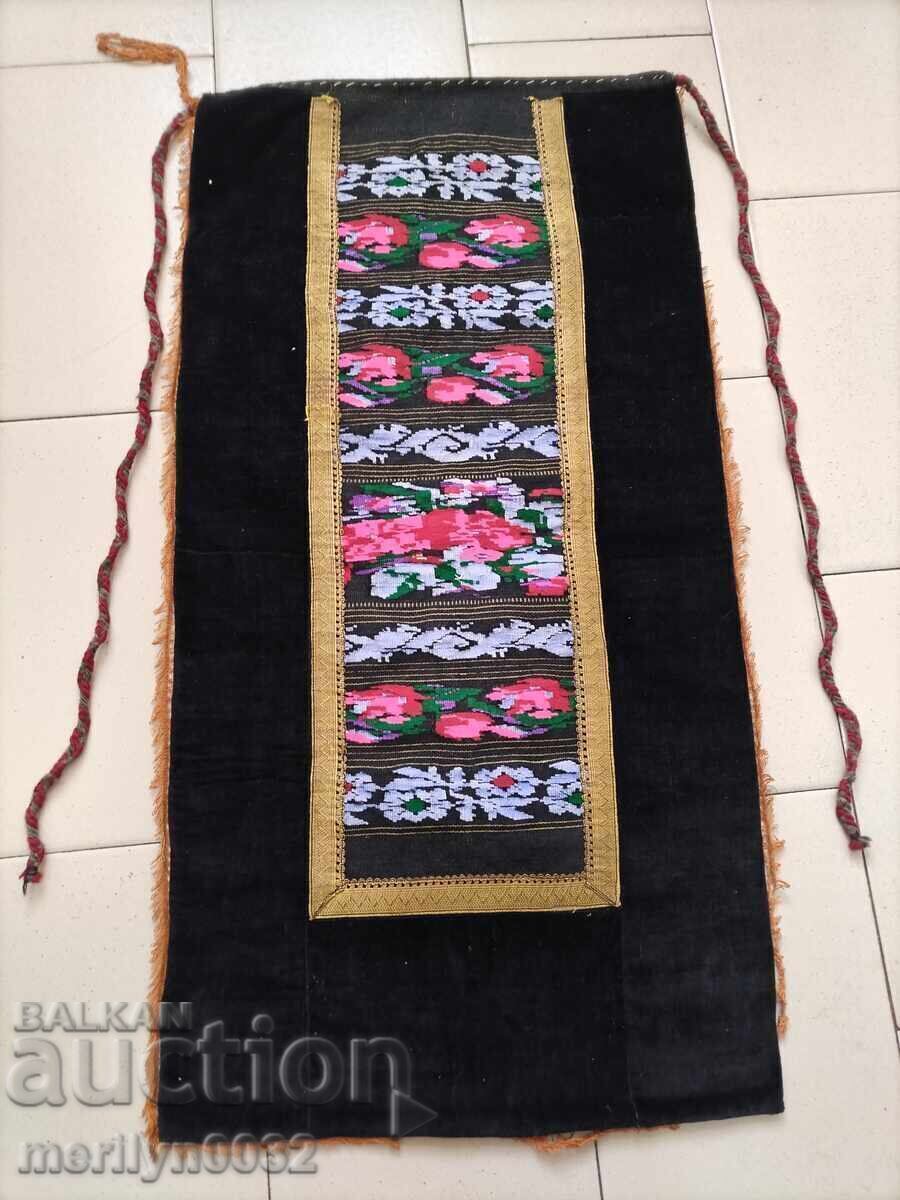 Old apron velvet wire embroidery 75/40 cm, costume sukman Old apron velvet wire embroidery 75/40 cm, costume sukman