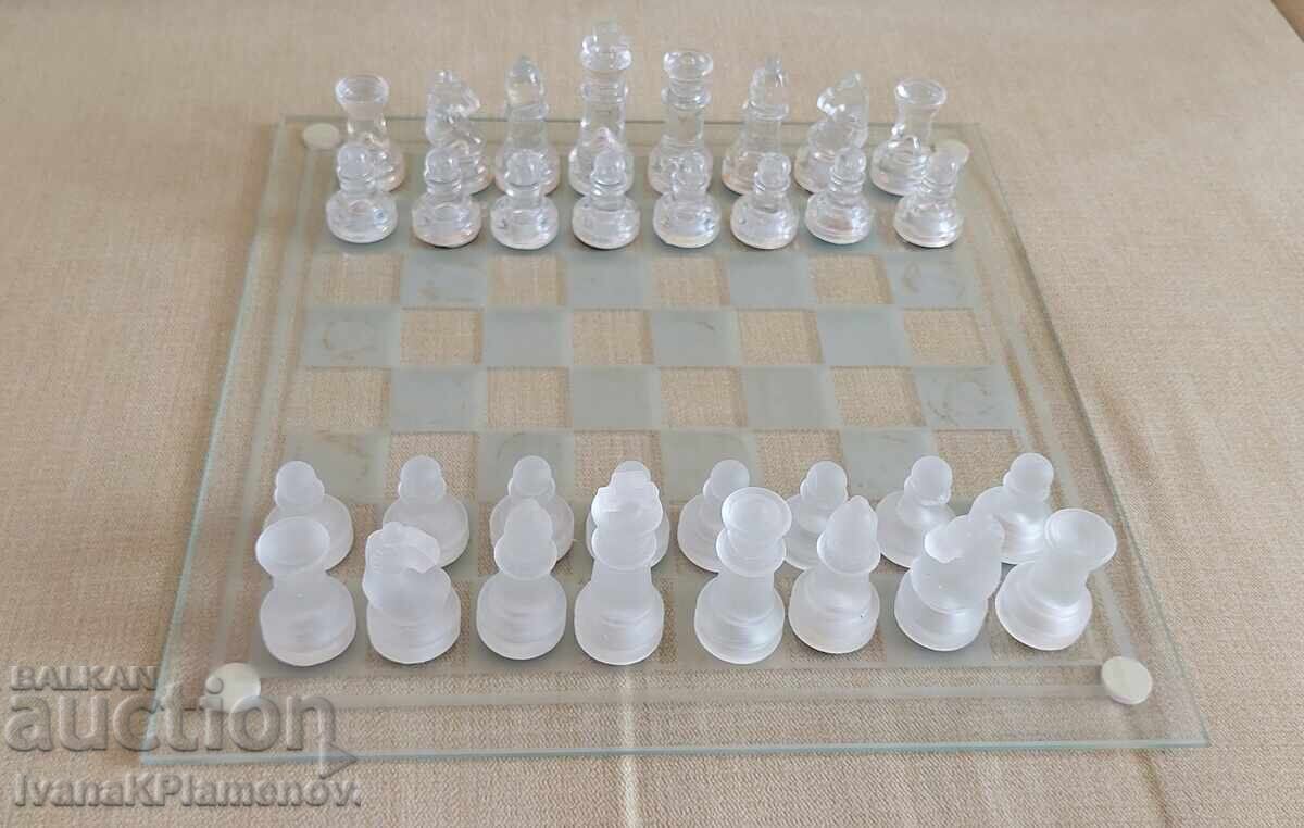 Glass chess for connoisseurs 25cm 25cm with price 26.00 BGN | € 13.29 Glass chess for connoisseurs 25cm 25cm with price 26.00 BGN | € 13.29