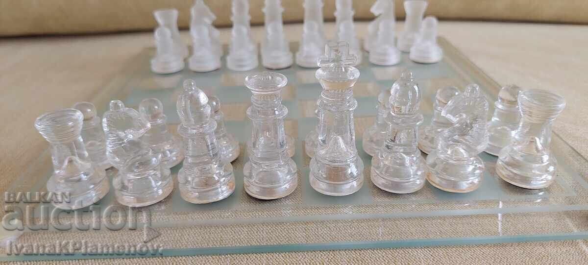 Γυάλινο σκάκι για γνώστες 25cm 25cm - 7