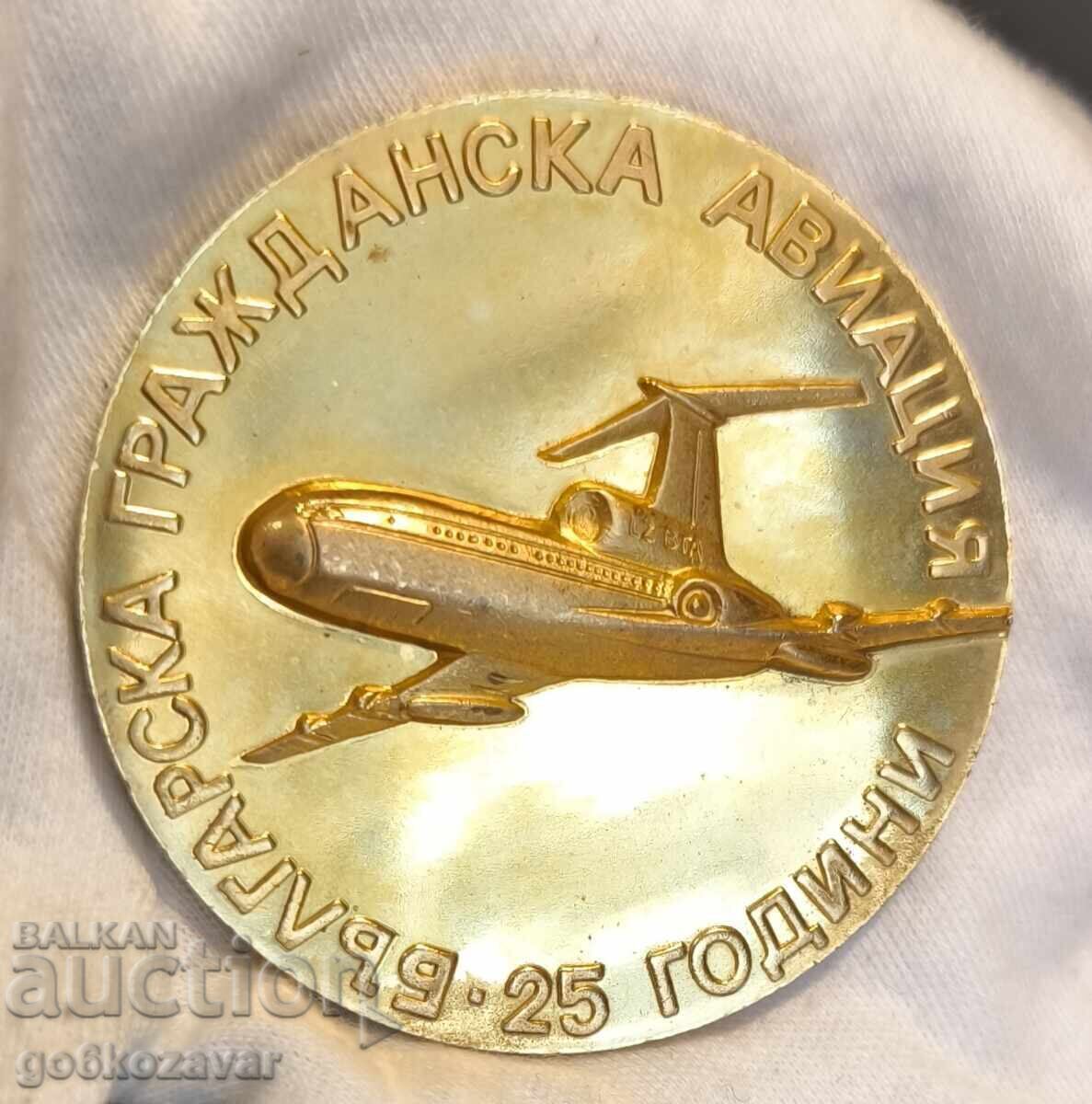 Placă mare de aniversare din bronz super rar 25 de ani BGA Balcani - 5