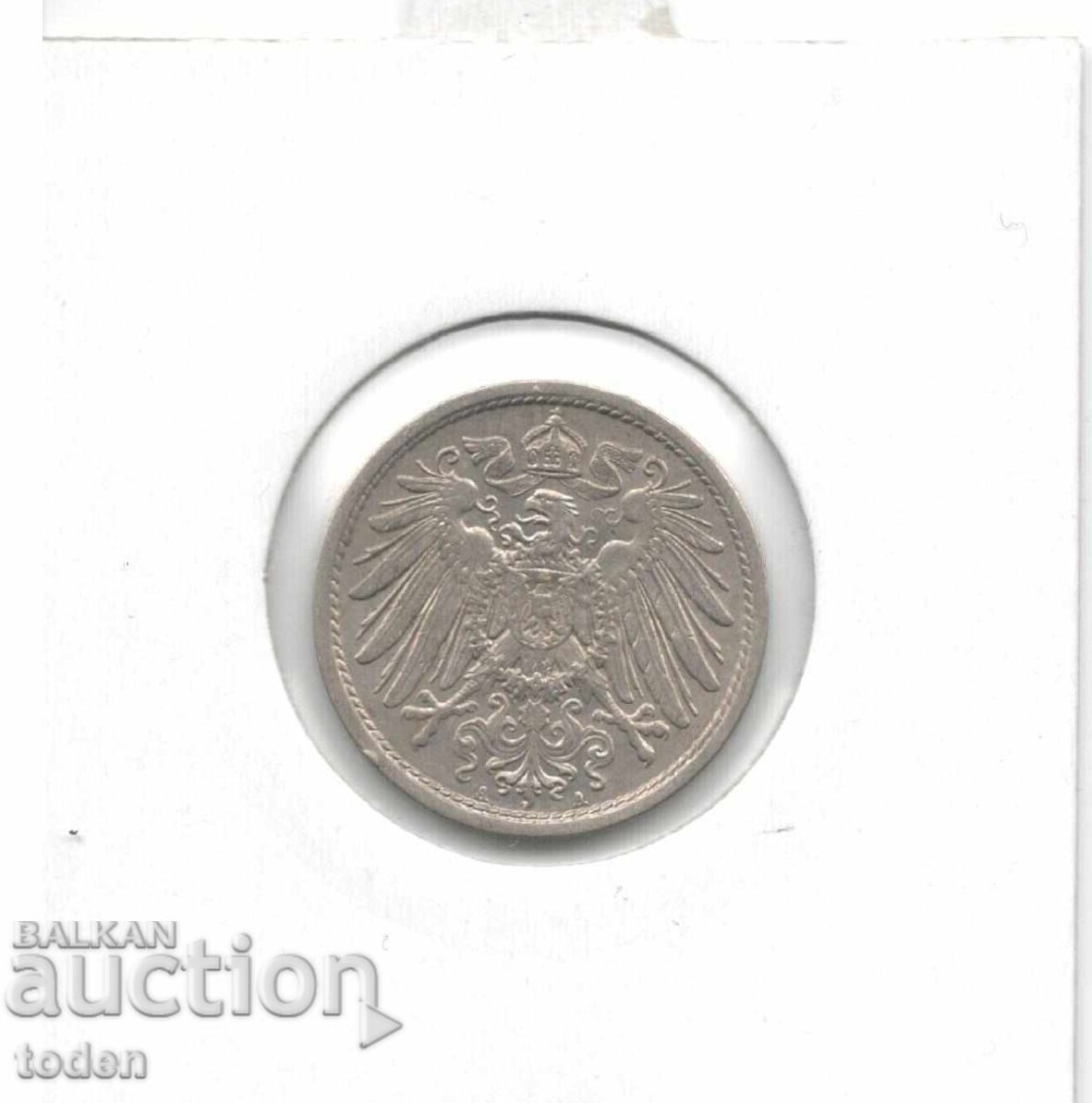 Livrarea Germania-10 Pfennig-1913 A-KM# 12-Wilhelm II-scut mic Livrarea Germania-10 Pfennig-1913 A-KM# 12-Wilhelm II-scut mic