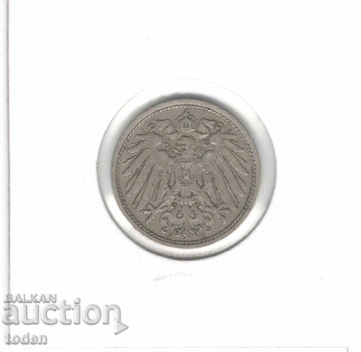 Delivery of Germany-10 Pfennig-1909 A-KM# 12-Wilhelm II-small shield Delivery of Germany-10 Pfennig-1909 A-KM# 12-Wilhelm II-small shield