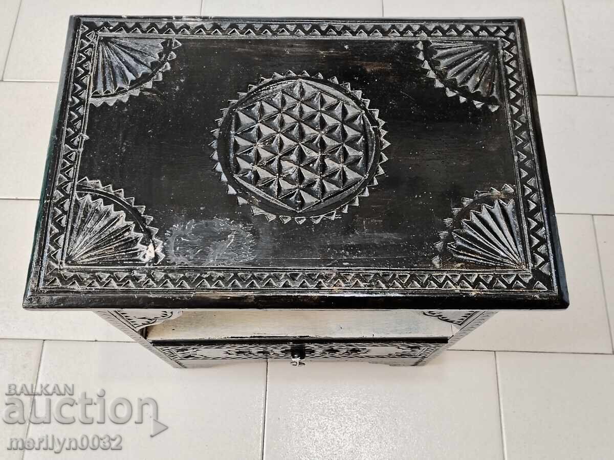 Old cabinet with shepherd's carving with price 177.00 BGN | € 90.50 Old cabinet with shepherd's carving with price 177.00 BGN | € 90.50