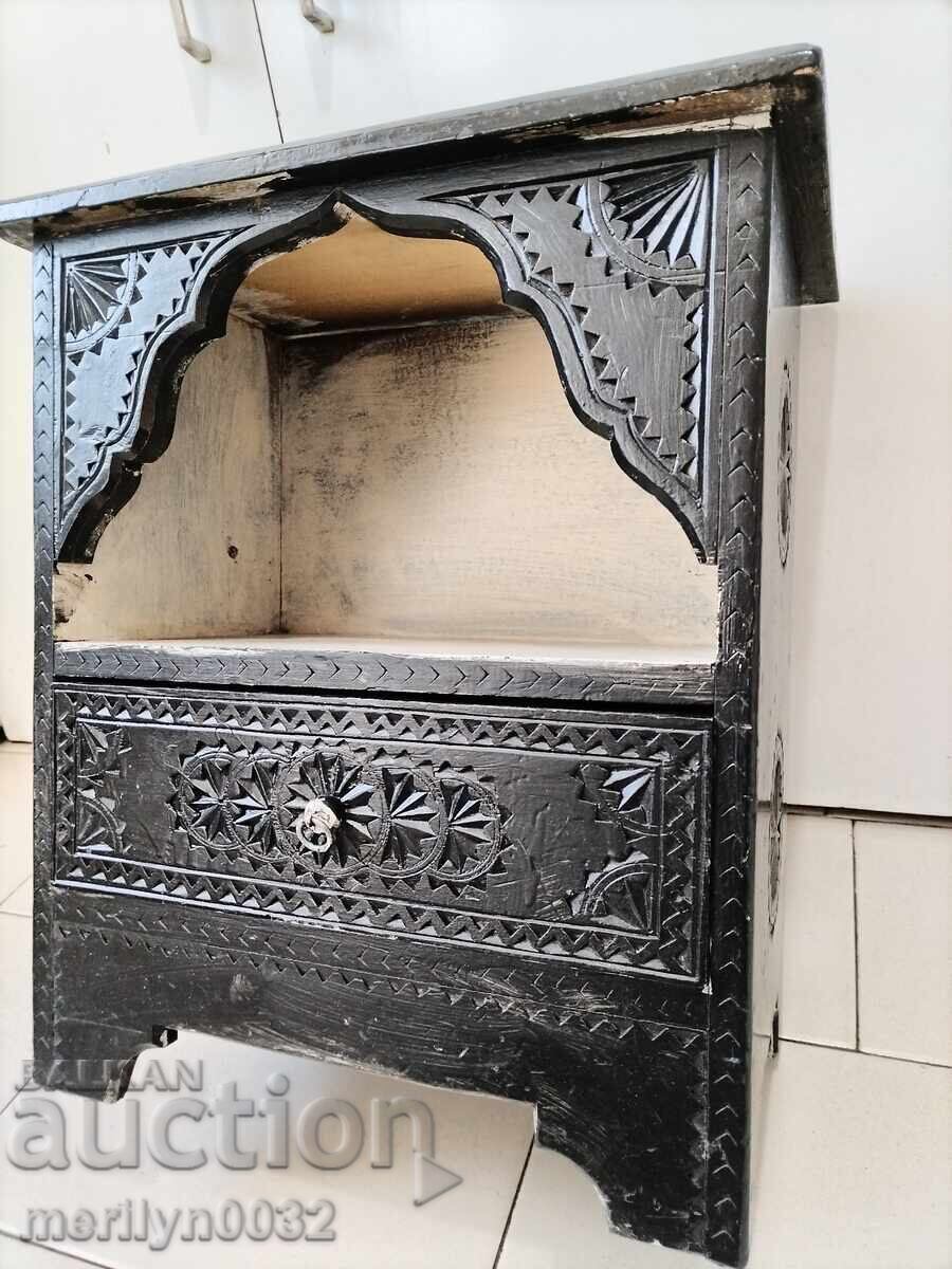 Delivery of Old cabinet with shepherd's carving Delivery of Old cabinet with shepherd's carving