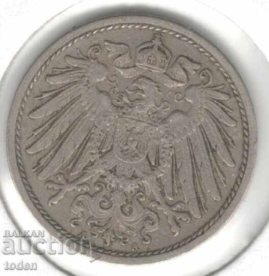 Germany-10 Pfennig-1910 A-KM# 12-Wilhelm II-small shield with price 3.00 BGN | € 1.53 Germany-10 Pfennig-1910 A-KM# 12-Wilhelm II-small shield with price 3.00 BGN | € 1.53