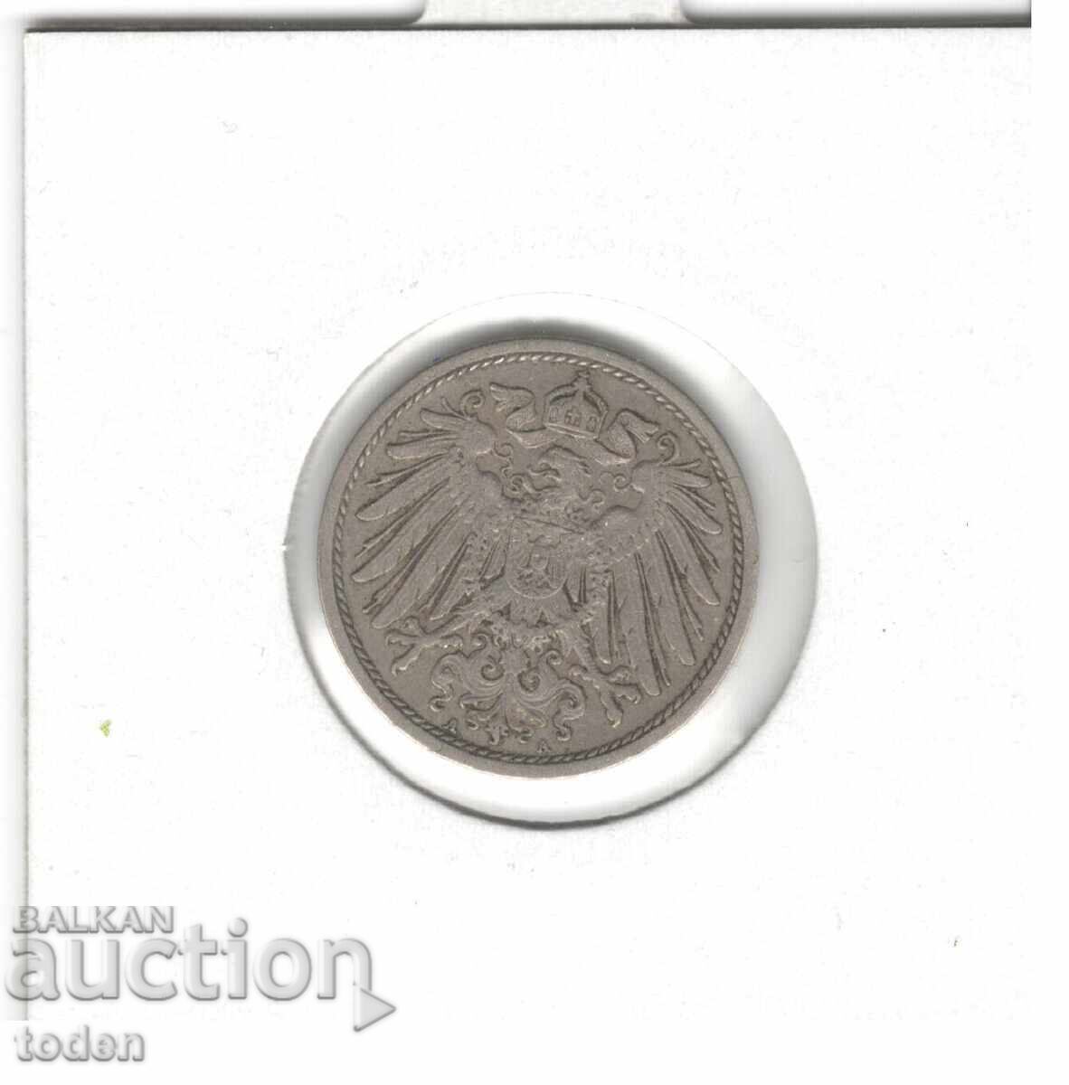 Auction Germany-10 Pfennig-1910 A-KM# 12-Wilhelm II-small shield Auction Germany-10 Pfennig-1910 A-KM# 12-Wilhelm II-small shield