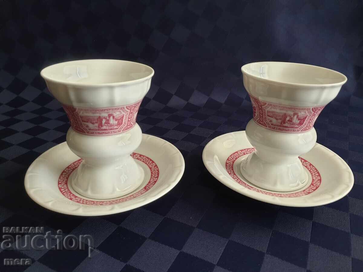Set of porcelain cups for Rüdesheimer Kaffee -Heinrich with price 45.00 BGN | € 23.01