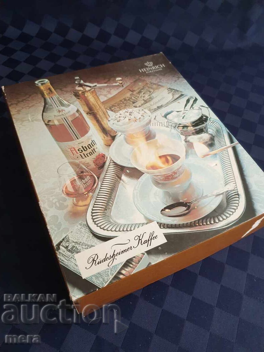 Set of porcelain cups for Rüdesheimer Kaffee -Heinrich - 7