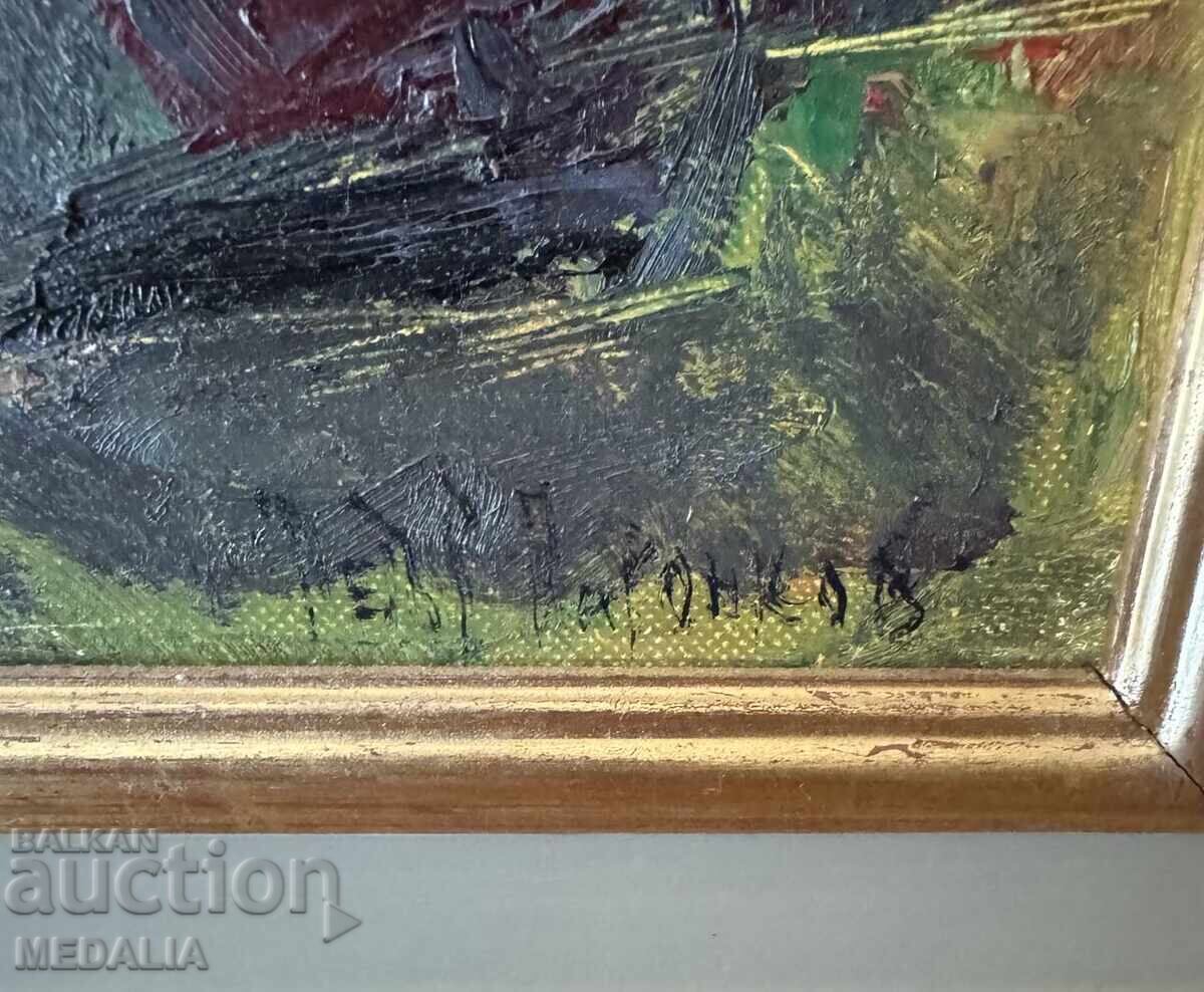 Licitație Petar Pironkov-“Peisaj din Roma”-picturi în ulei-semnate-încadrate