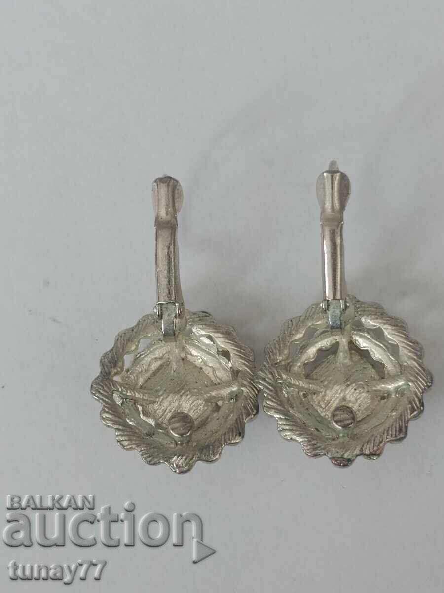 Auction Mariana Woman Fab Floral Peach and Opal Swarovski Cry Earrings Auction Mariana Woman Fab Floral Peach and Opal Swarovski Cry Earrings