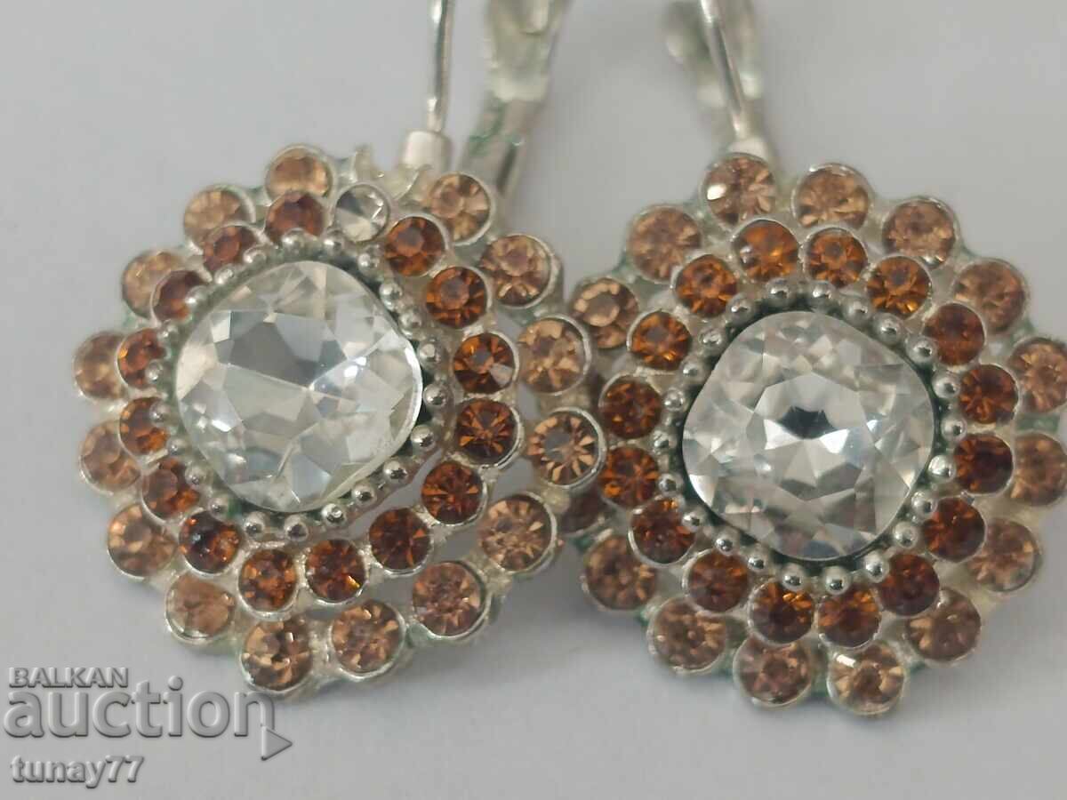 Mariana Woman Fab Floral Peach and Opal Swarovski Cry Earrings - 5 Mariana Woman Fab Floral Peach and Opal Swarovski Cry Earrings - 5