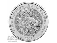 2 oz Silver Beasts of the Tudors Seymour's Unicorn - 2024