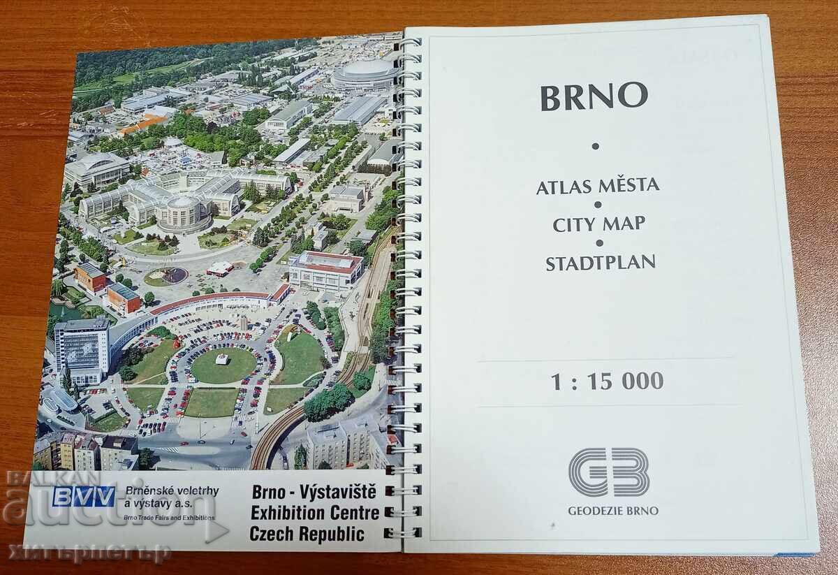 Atlas maps map Brno Czech Republic with price 6.00 BGN | € 3.07 Atlas maps map Brno Czech Republic with price 6.00 BGN | € 3.07