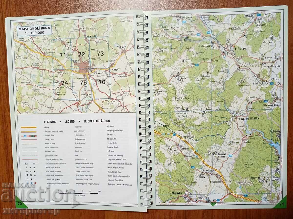 Atlas maps map Brno Czech Republic - 5 Atlas maps map Brno Czech Republic - 5