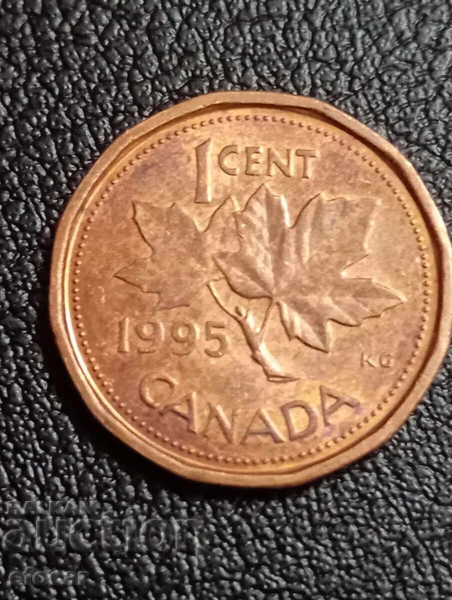 1 цент Канада 1995 1 цент Канада 1995
