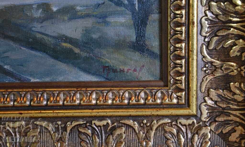 Константин Трингов-"Пейзаж от София"-маслени бои-подписан с цена € 2000.00 | 3911.66 лв.