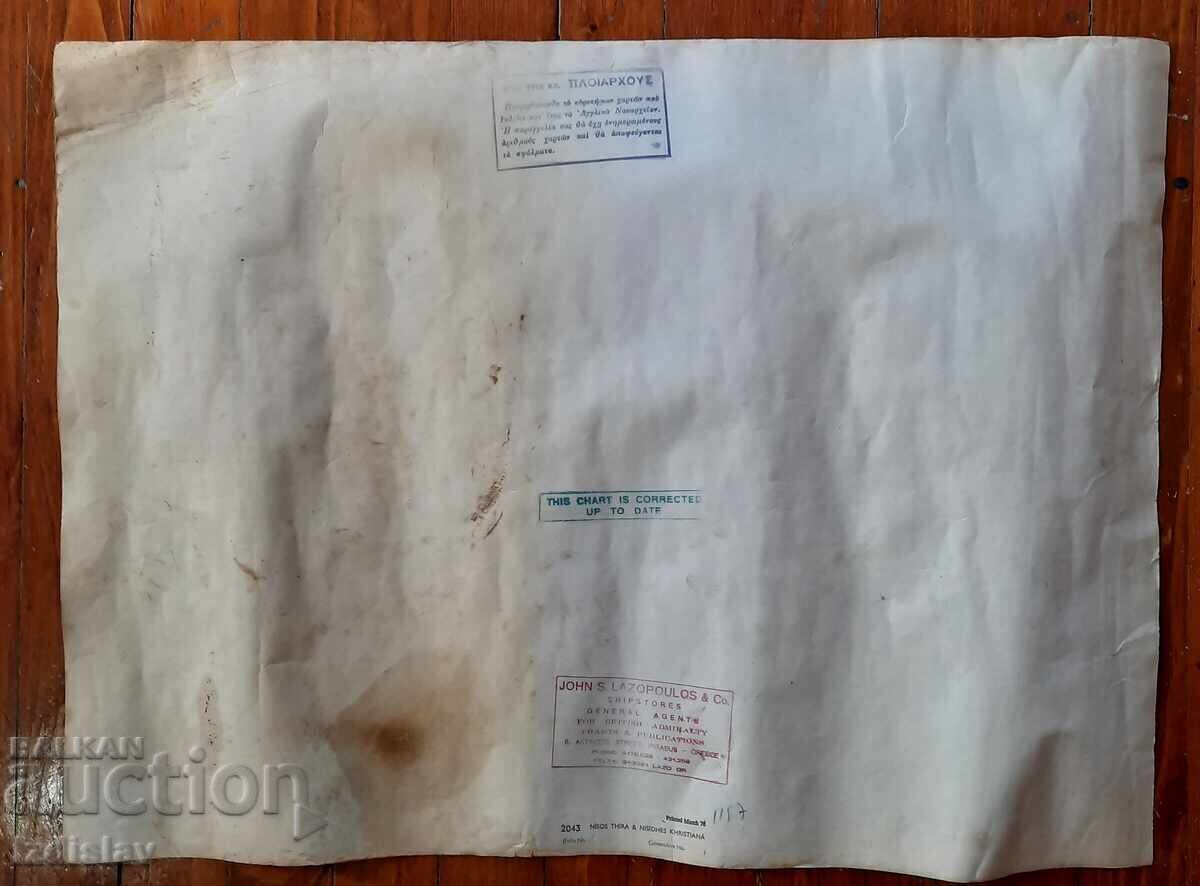 Auction Old nautical chart Auction Old nautical chart