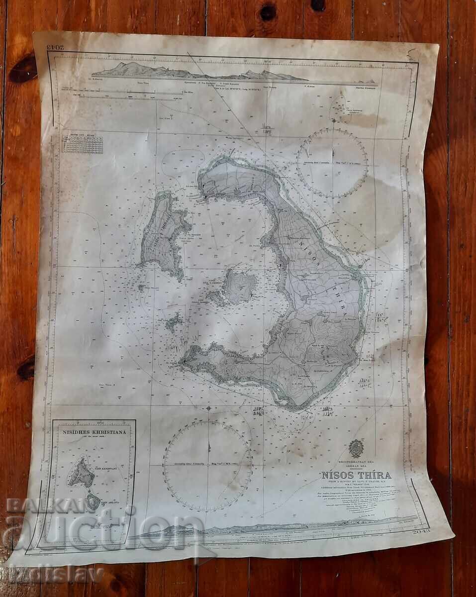 Old nautical chart - 6 Old nautical chart - 6