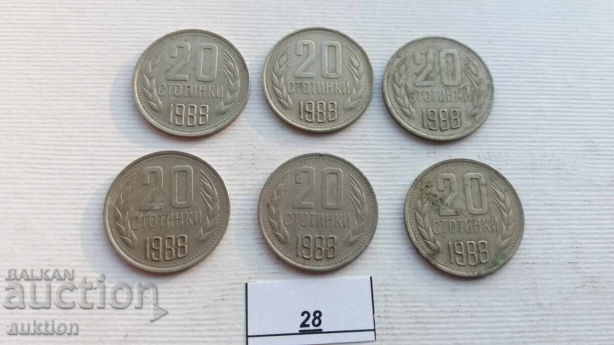 Delivery of 20 HUNDREDS 1988 6 ISSUES Delivery of 20 HUNDREDS 1988 6 ISSUES