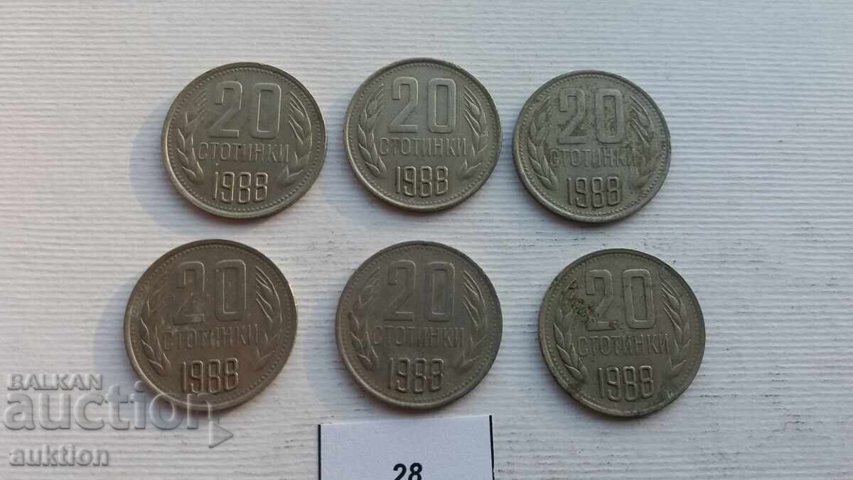 20 HUNDREDS 1988 6 ISSUES 20 HUNDREDS 1988 6 ISSUES