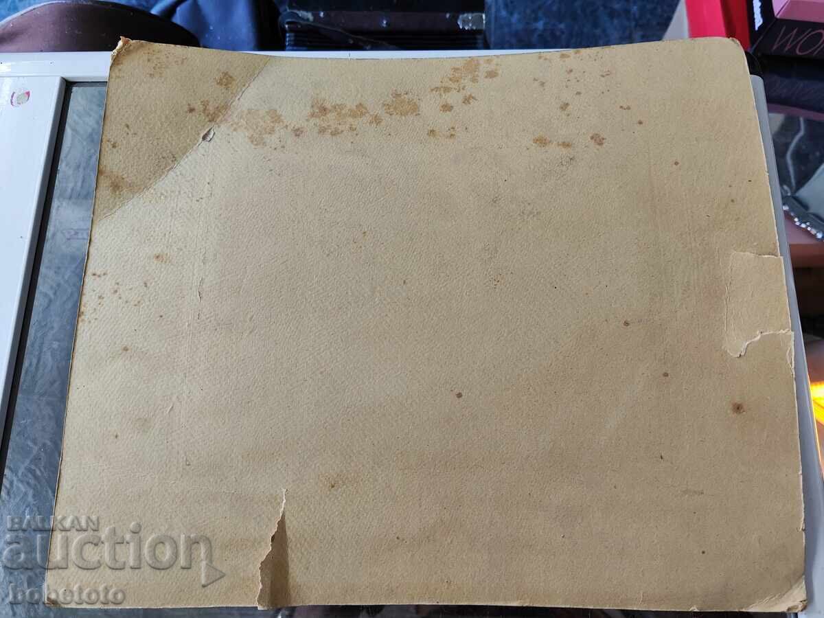 Old cardboard funeral photo - 6 Old cardboard funeral photo - 6