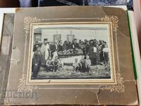 Old cardboard funeral photo