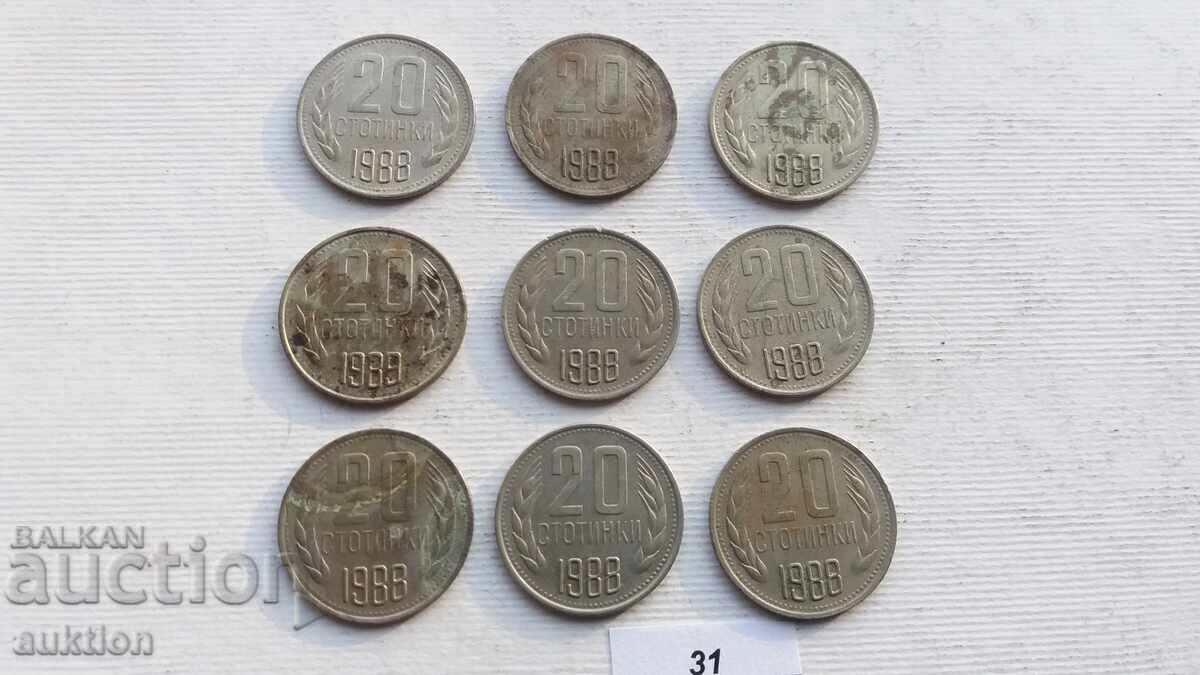 Delivery of 20 HUNDREDS 1988 9 ISSUES