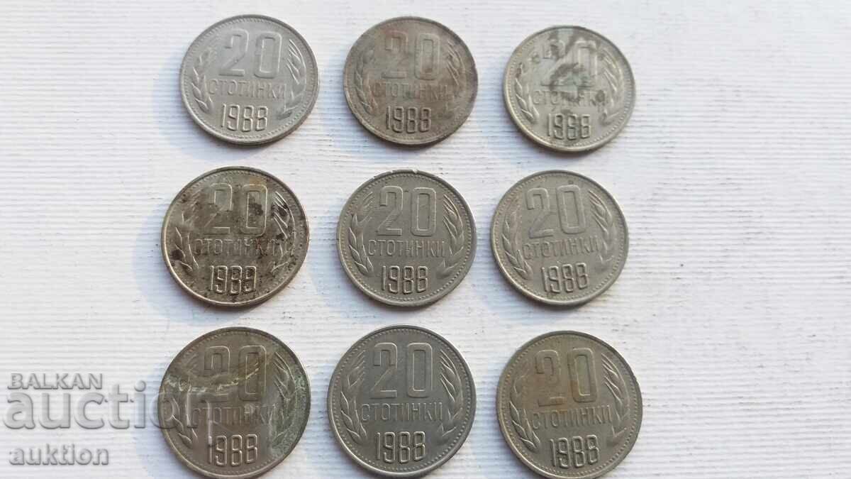 20 HUNDREDS 1988 9 ISSUES