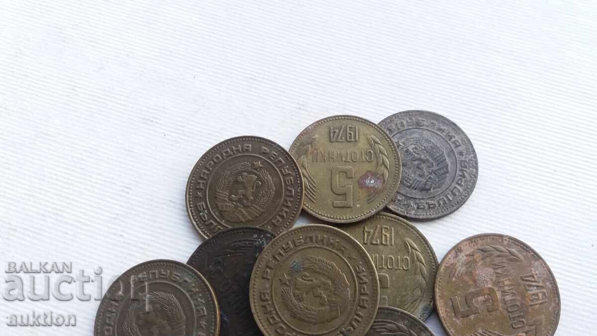 5 HUNDREDS 1974 - 10 ISSUES - 5 5 HUNDREDS 1974 - 10 ISSUES - 5