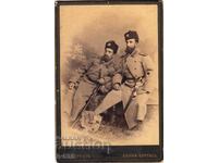 OLD HARD PHOTOGRAPH OF MILITARY/PRINT OFFICERS-CARLO ALBRECHT