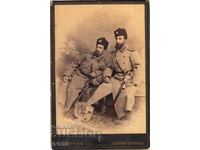 Old Hard Photo of Military/Royal Officers - Varna/Burgas