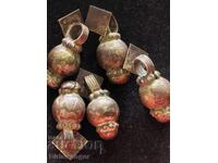 Renaissance earrings. Silver jewelry. Elements. KIPROVETS-18 in