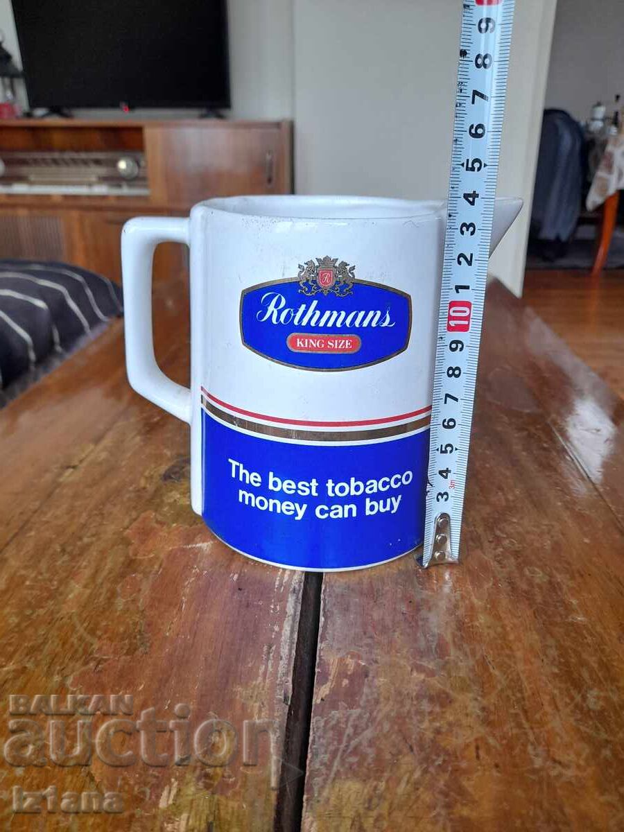 Auction Old Rothmans porcelain jug Auction Old Rothmans porcelain jug