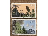 Norvegia - Timbre Europa - Protecția Naturii (1986) - MNH