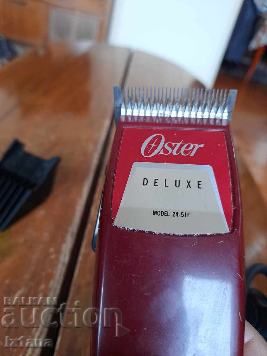 Auction Old Oster Deluxe hair clipper Auction Old Oster Deluxe hair clipper