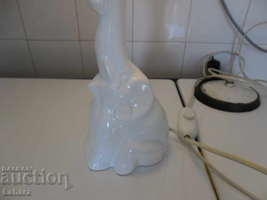 Nightstand, table lamp, porcelain elephant with price 34.00 BGN | € 17.38 Nightstand, table lamp, porcelain elephant with price 34.00 BGN | € 17.38