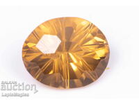 Citrine 3.84ct VS oval fancy cut